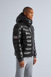 JACK1T Squadra Slick Hooded Black Jacket - Image 6 of 7