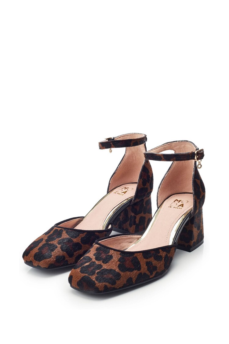 Moda in Pelle Dalziah Square Toe Block Heel Mutli Strap Shoes - Image 2 of 4