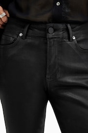 AllSaints Black Haldan Slim Bootcut Jeans - Image 3 of 10