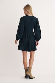 Nobodys Child Starlight Long Sleeve Mini Plain 100% Cotton Dress - Image 2 of 4