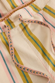 White Stuff Cream Nina Organic Stripe Pyjama Bottoms - Image 6 of 6