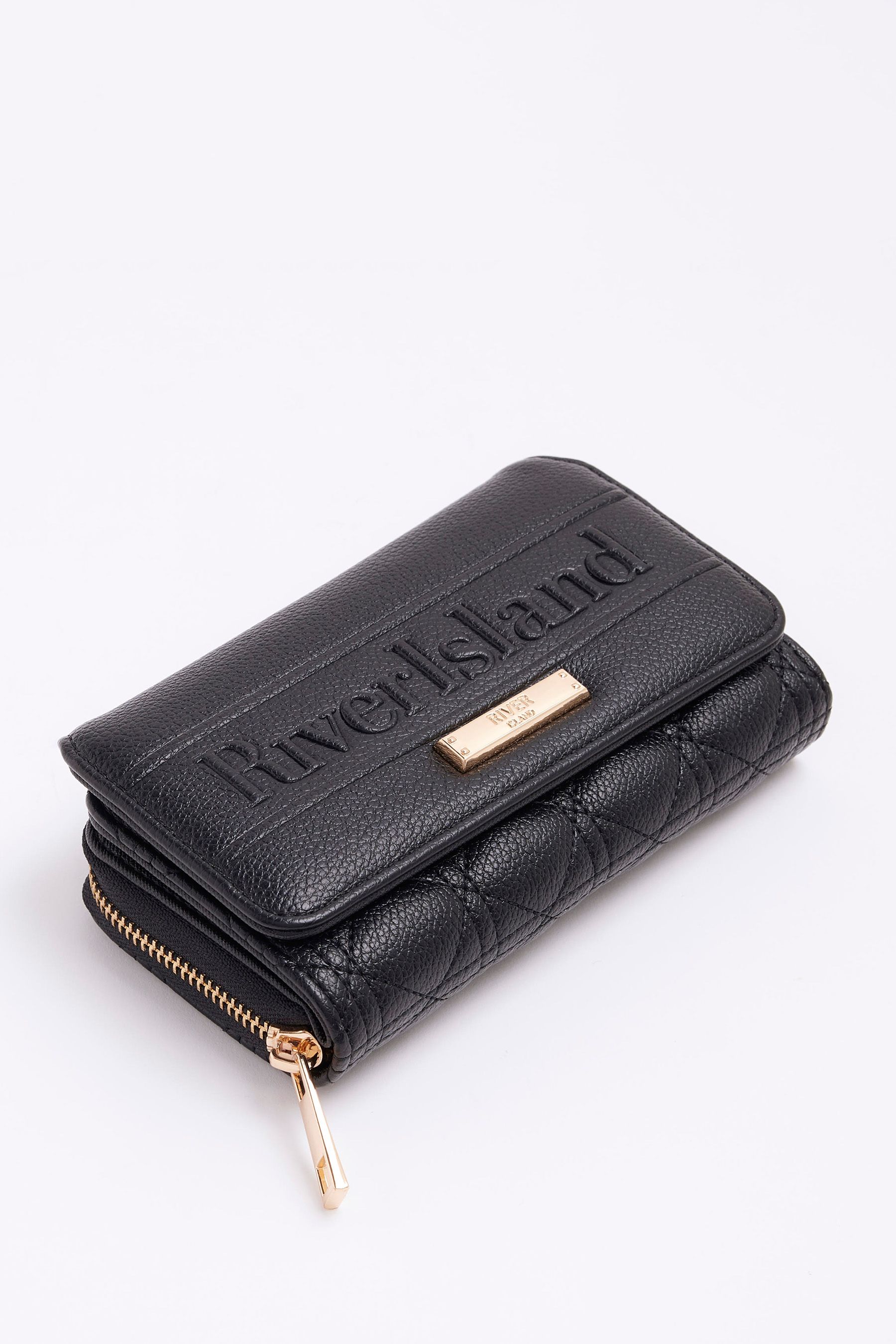 River island leather wallet top