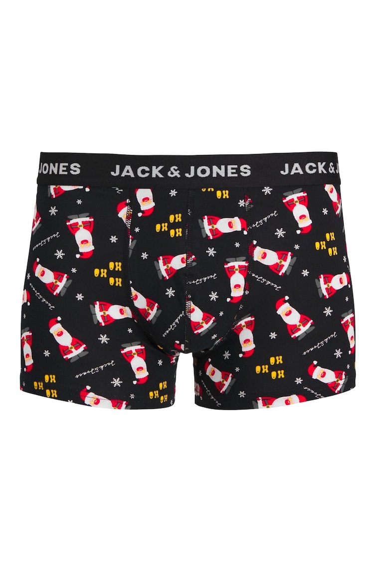 JACK & JONES Black Christmas Socks And Boxers Gift Set - Image 2 of 6