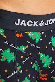 JACK & JONES Black Christmas Boxers 3 Pack - Image 5 of 8