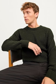 JACK & JONES Green Crew Neck Knitted Jumper - Image 2 of 4