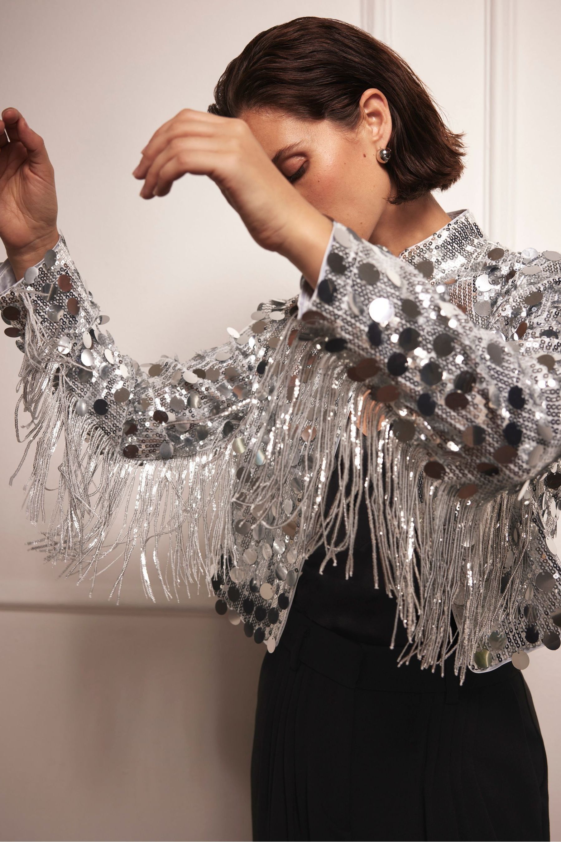 Silver shrug next on sale