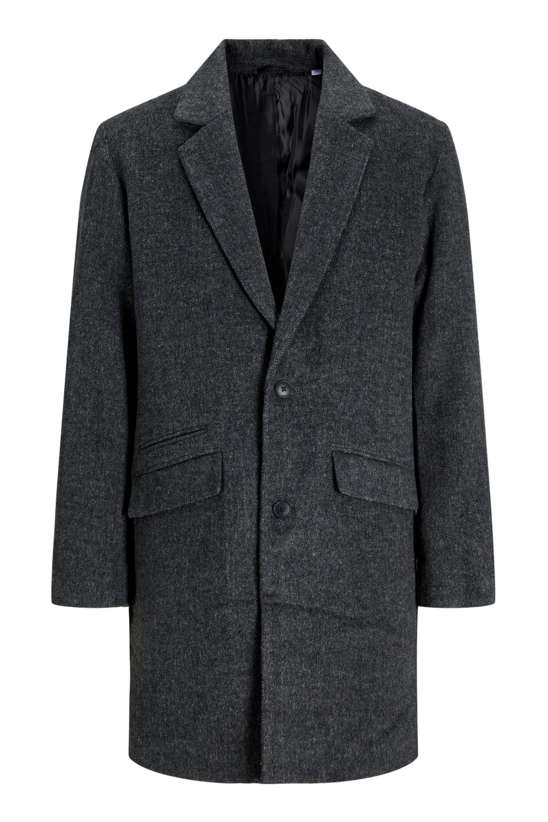 Wool blend tailored coat discount