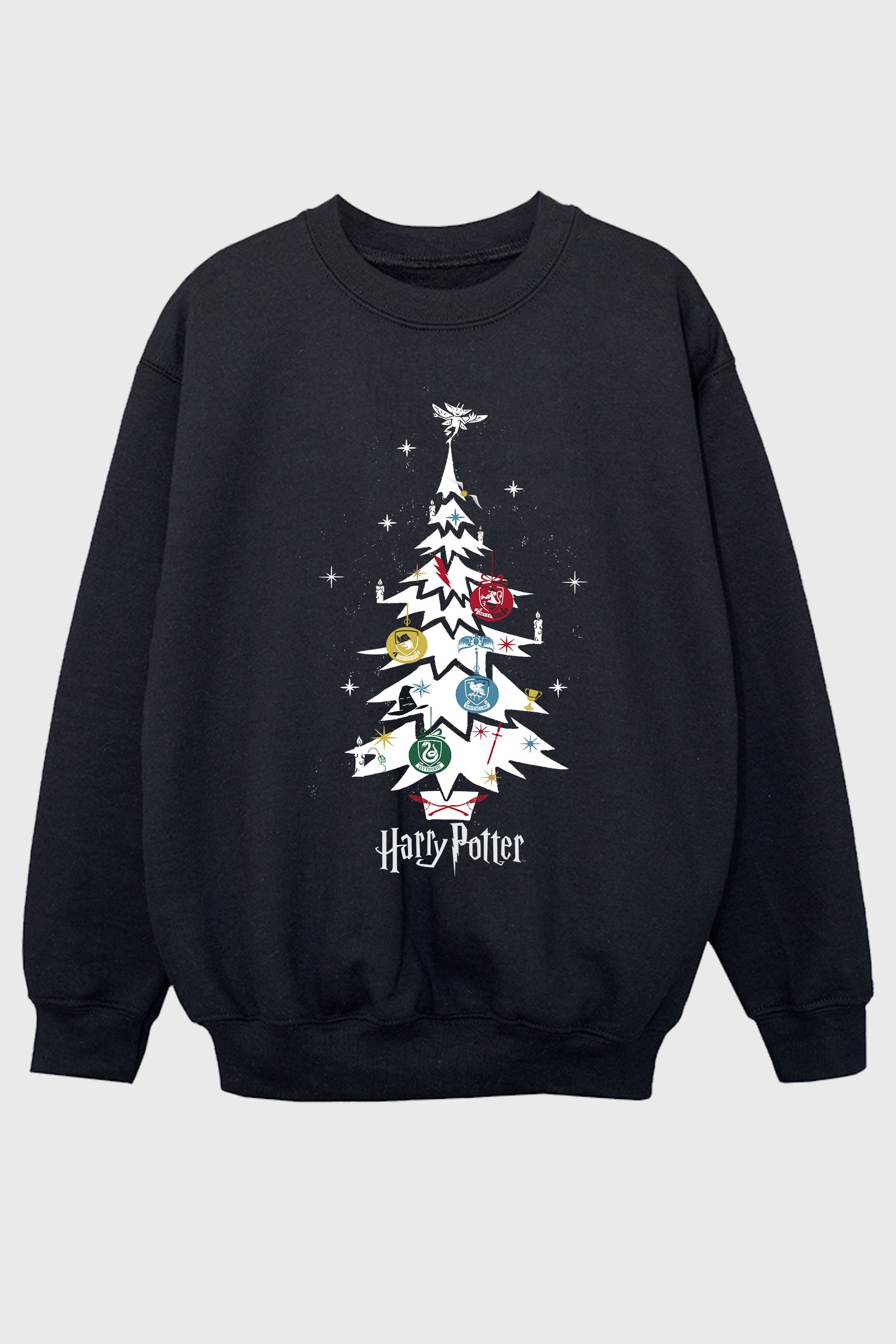 Buy Brands In Black Harry Potter Christmas Tree Girls Sweatshirt from the Next UK online shop