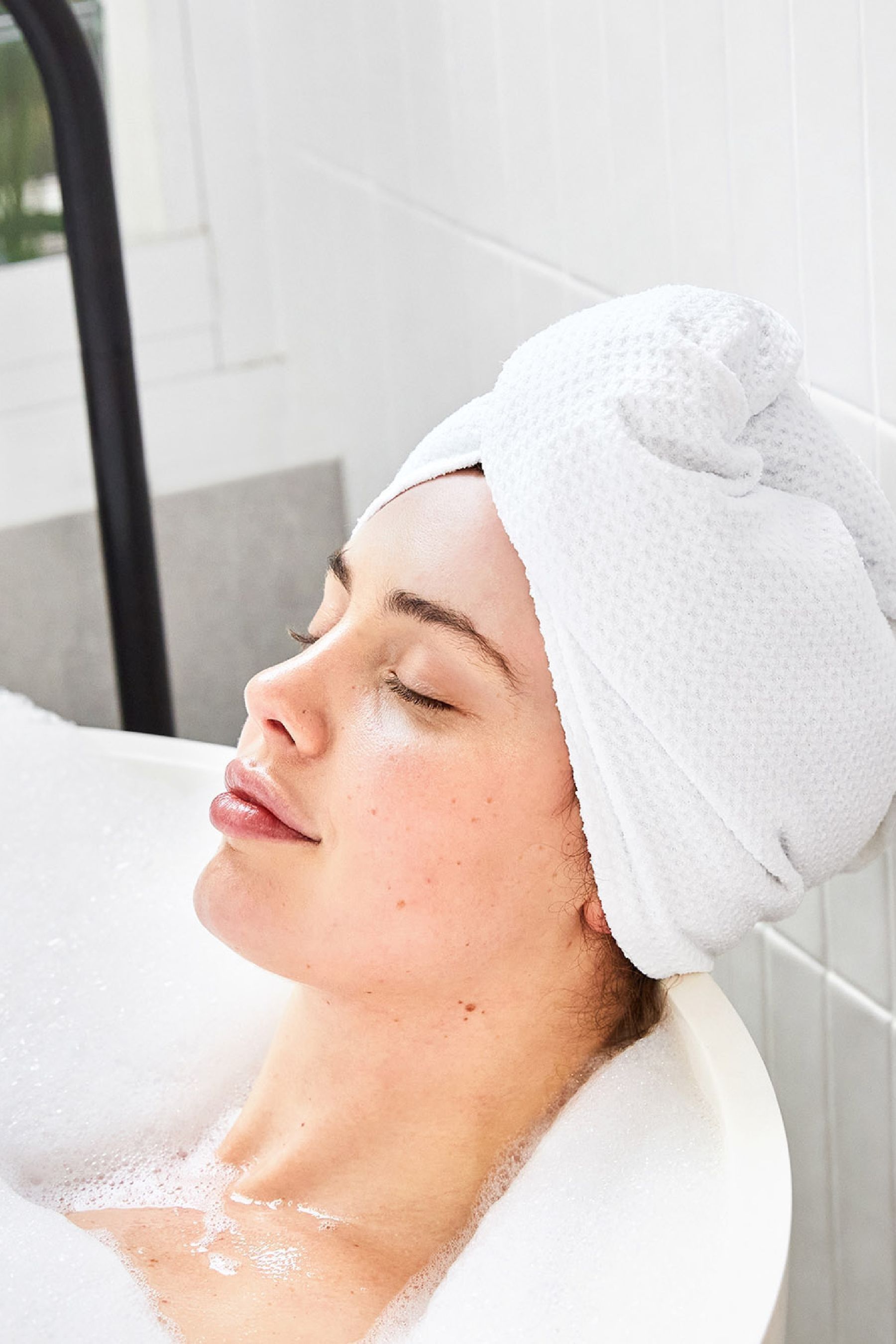 Buy Dock Bay Crystal White Wrap Quick Dry Waffle Hair Towel from the Next UK online shop