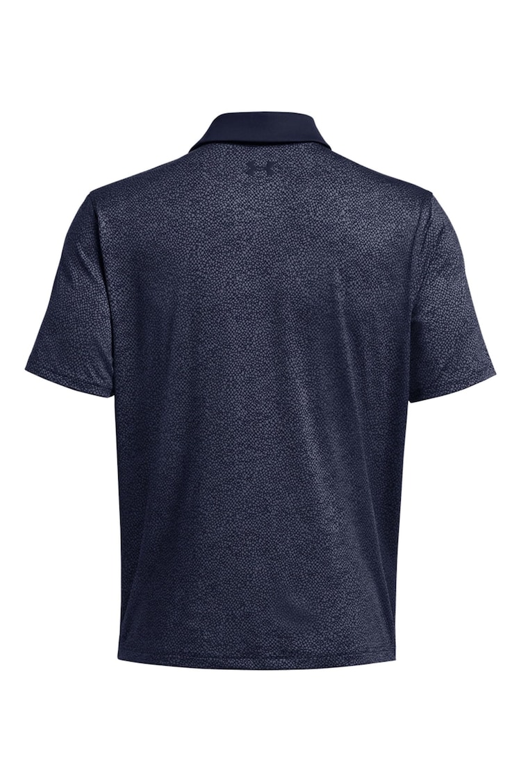 Under Armour Navy Golf T2G Printed Polo Shirt - Image 5 of 5