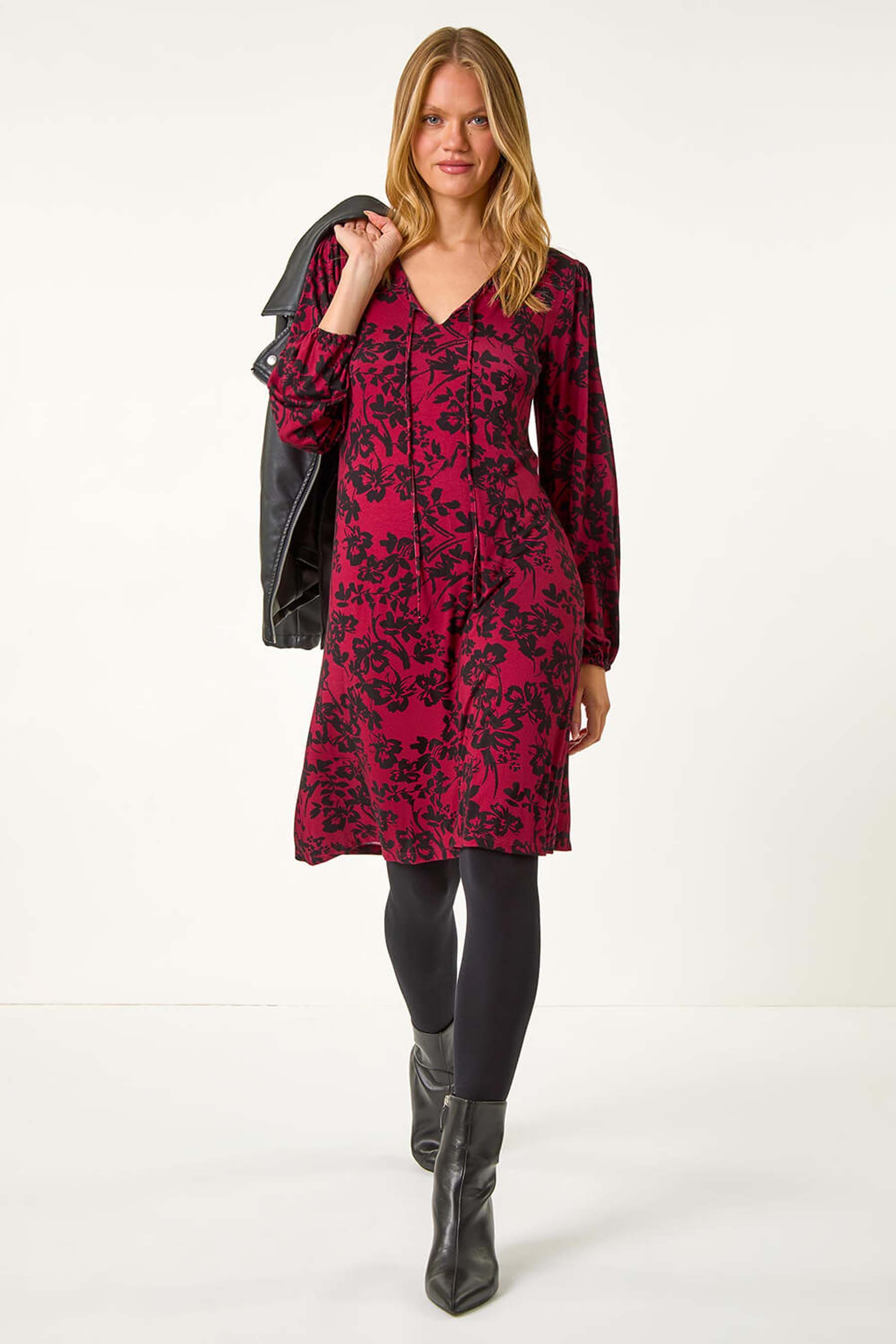 Jersey swing dress uk hot sale