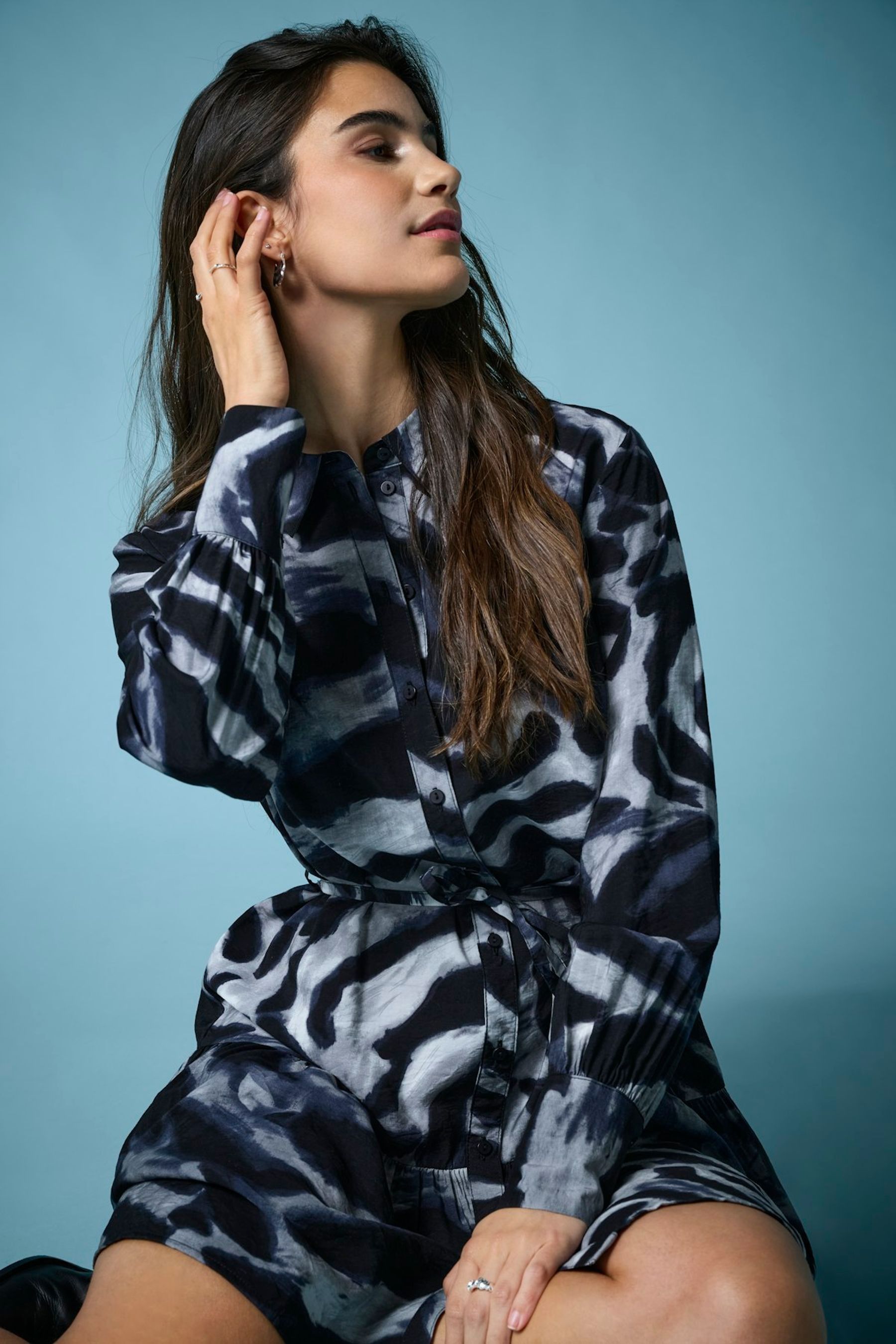 Long sleeve shirt dress uk best sale
