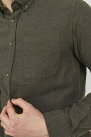 JACK & JONES Green Melange Cotton Shirt - Image 10 of 10