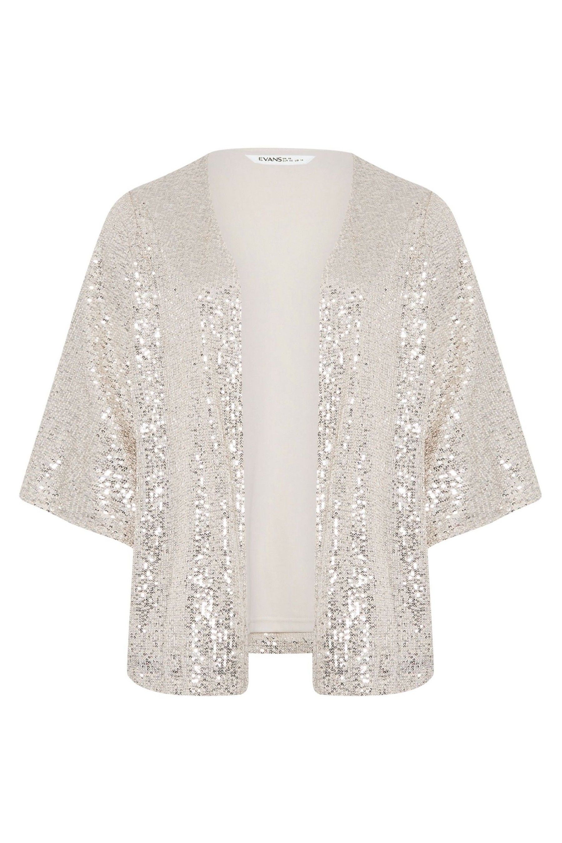 Sequin kimono jacket top