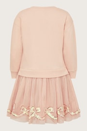 Monsoon Sequin Bow Sweatshirt Dress - Image 2 de 3