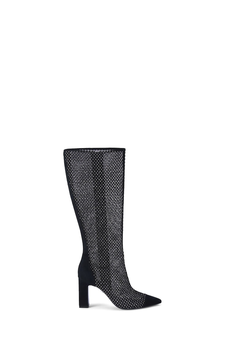 Carvela Hotsox Knee Point Black Boots - Image 2 of 5