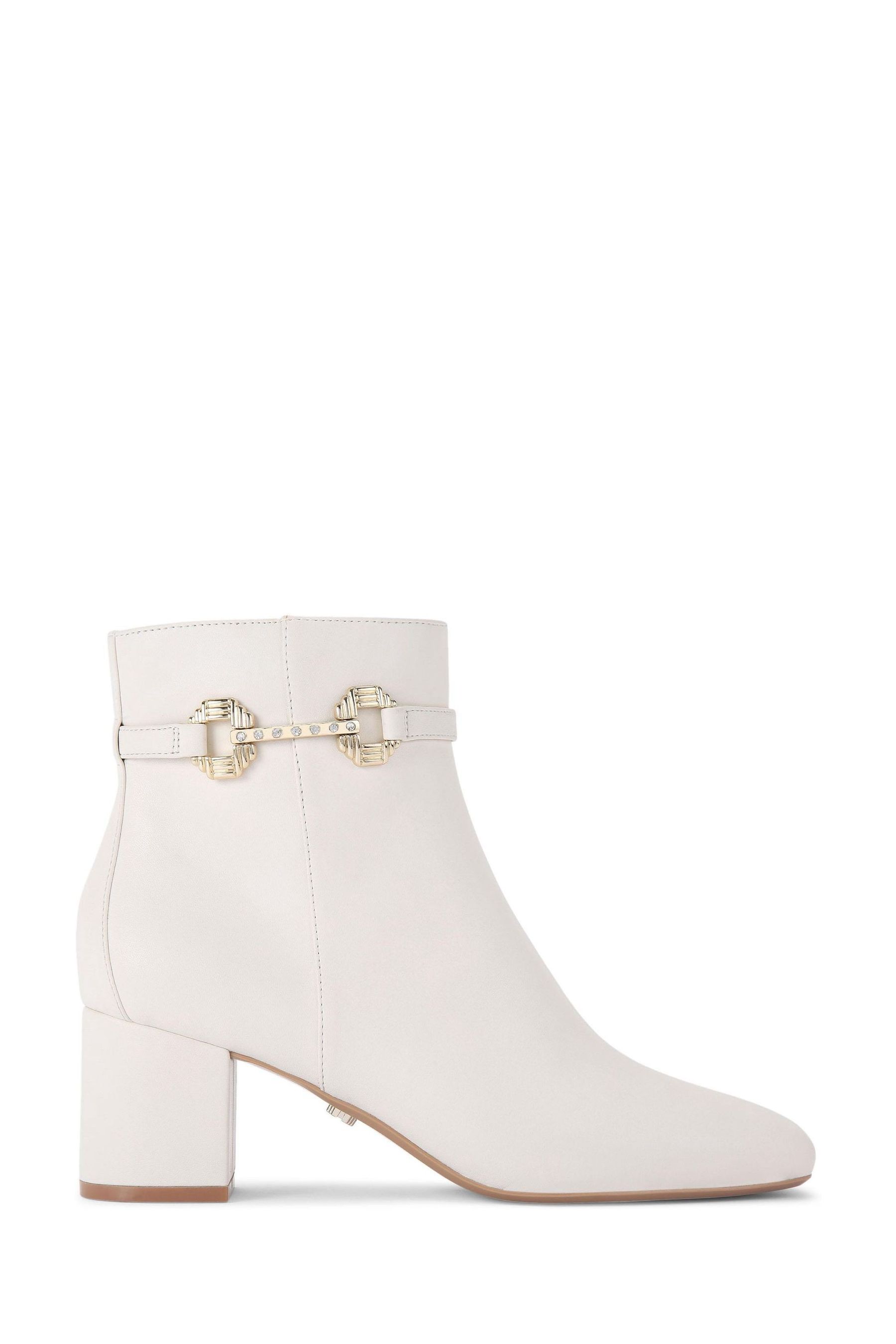 Cream Carvela Poise Ankle Boots