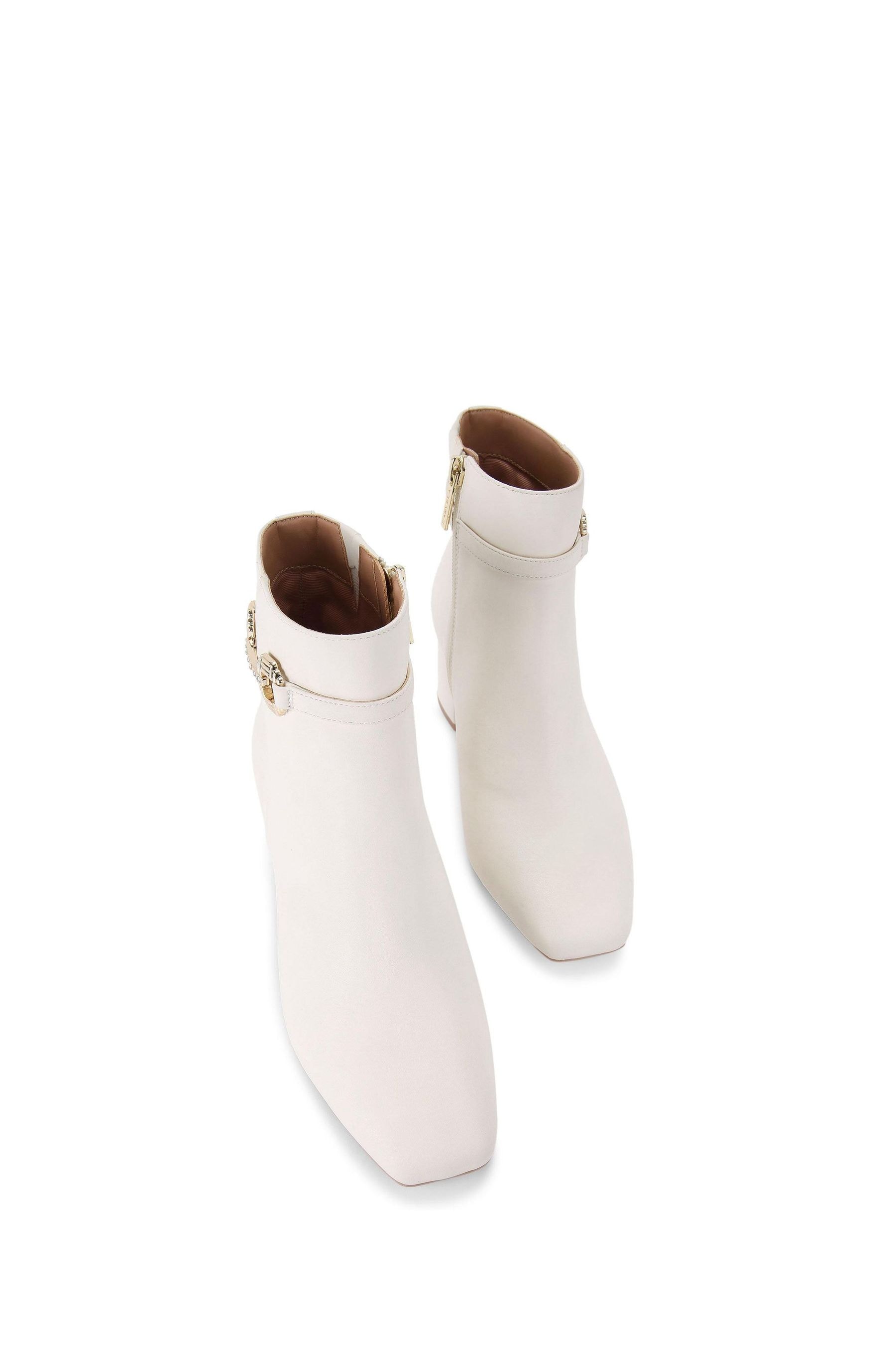 Cream Carvela Poise Ankle Boots