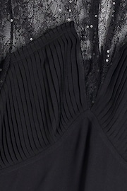 River Island Black Lace Sequin Detail Blouse - Image 4 of 4