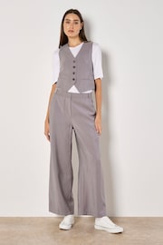 Apricot Grey Pinstripe Waistcoat - Image 1 of 4