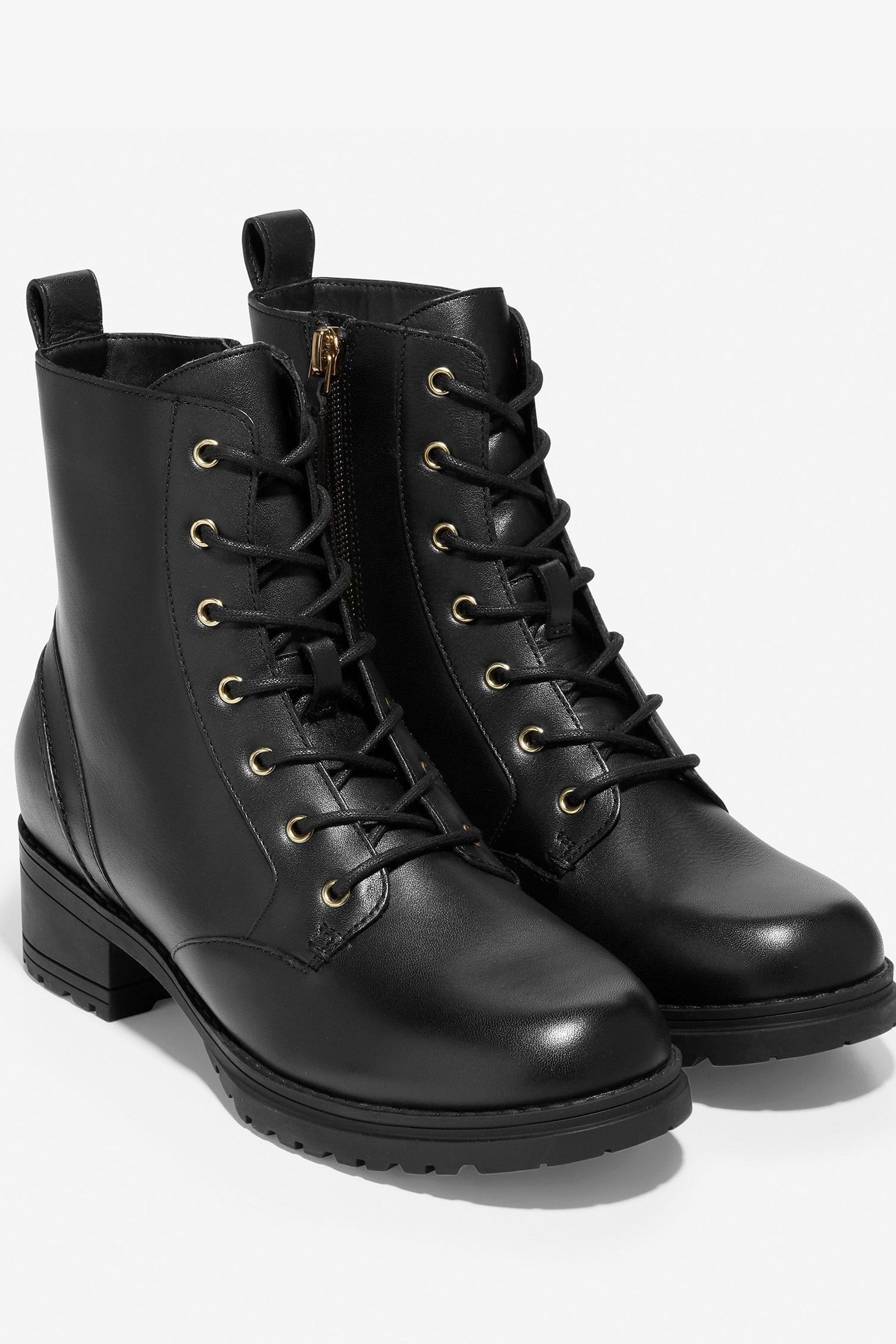 Buy Cole Haan Women s Camea Waterproof Combat Black Boots from the Next UK online shop