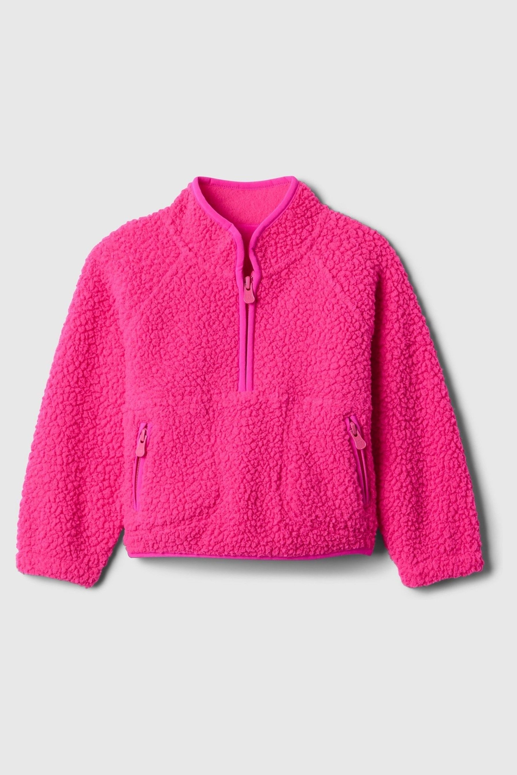 Buy Gap Pink Sherpa Half Zip Pullover Fleece 6mths 5yrs from Next Netherlands