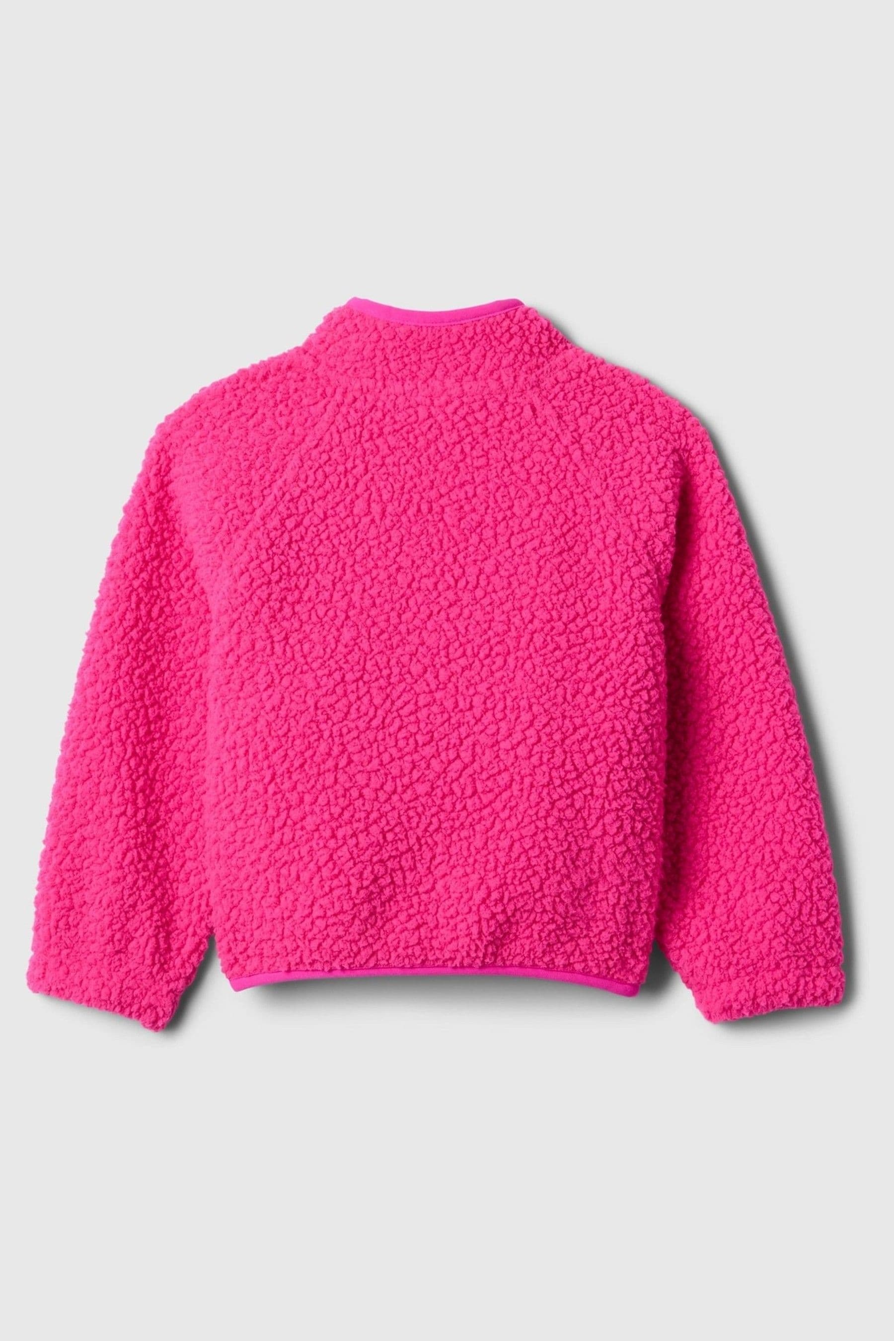Buy Gap Pink Sherpa Half Zip Pullover Fleece 6mths 5yrs from the Next UK online shop