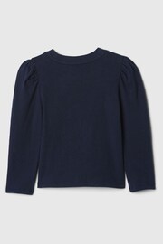 Gap Navy/Blue Puff Sleeve T-Shirt (6mths-5yrs) - Image 2 of 2