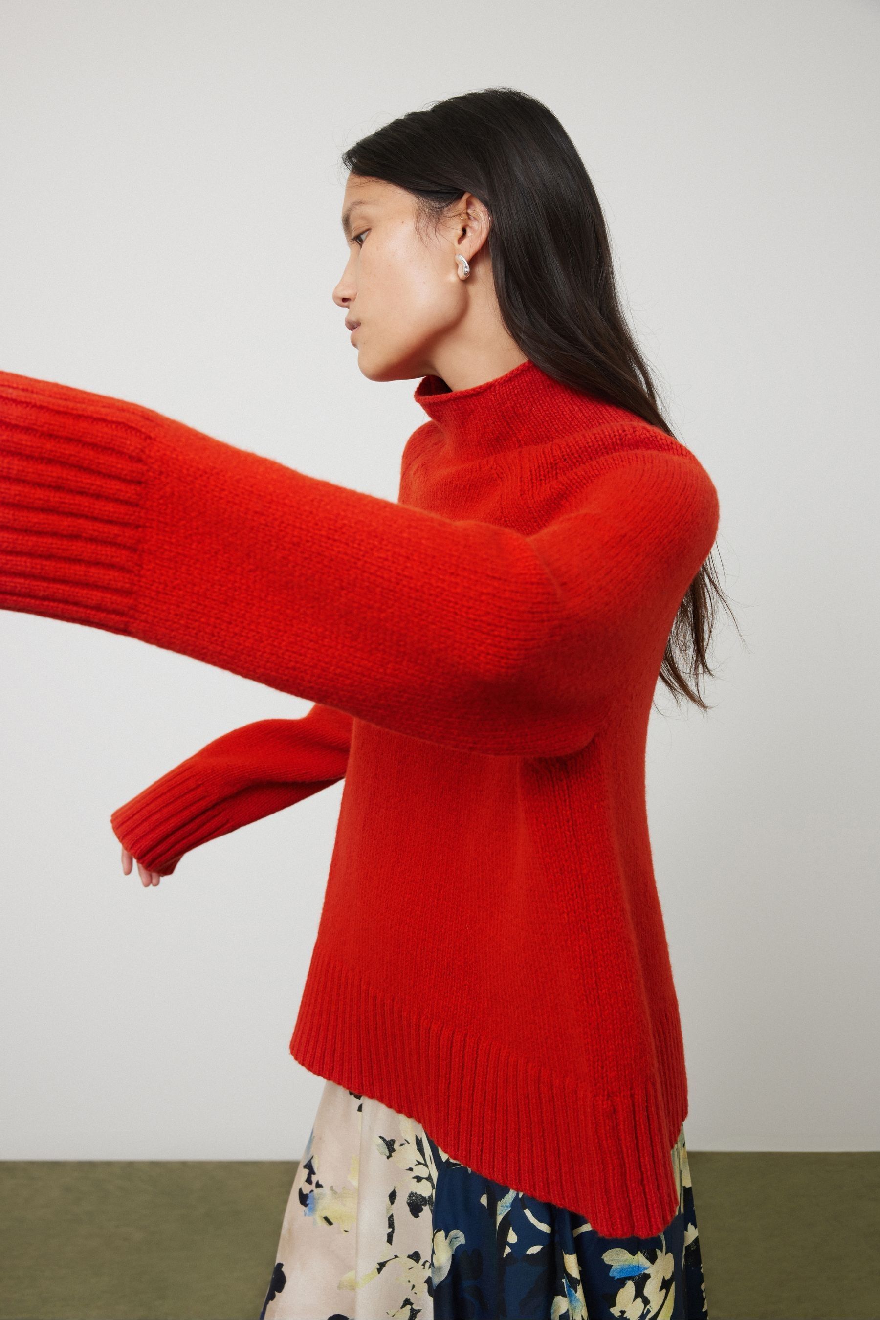 Buy Jigsaw Red Wool Blend Snowdon Jumper from Next France