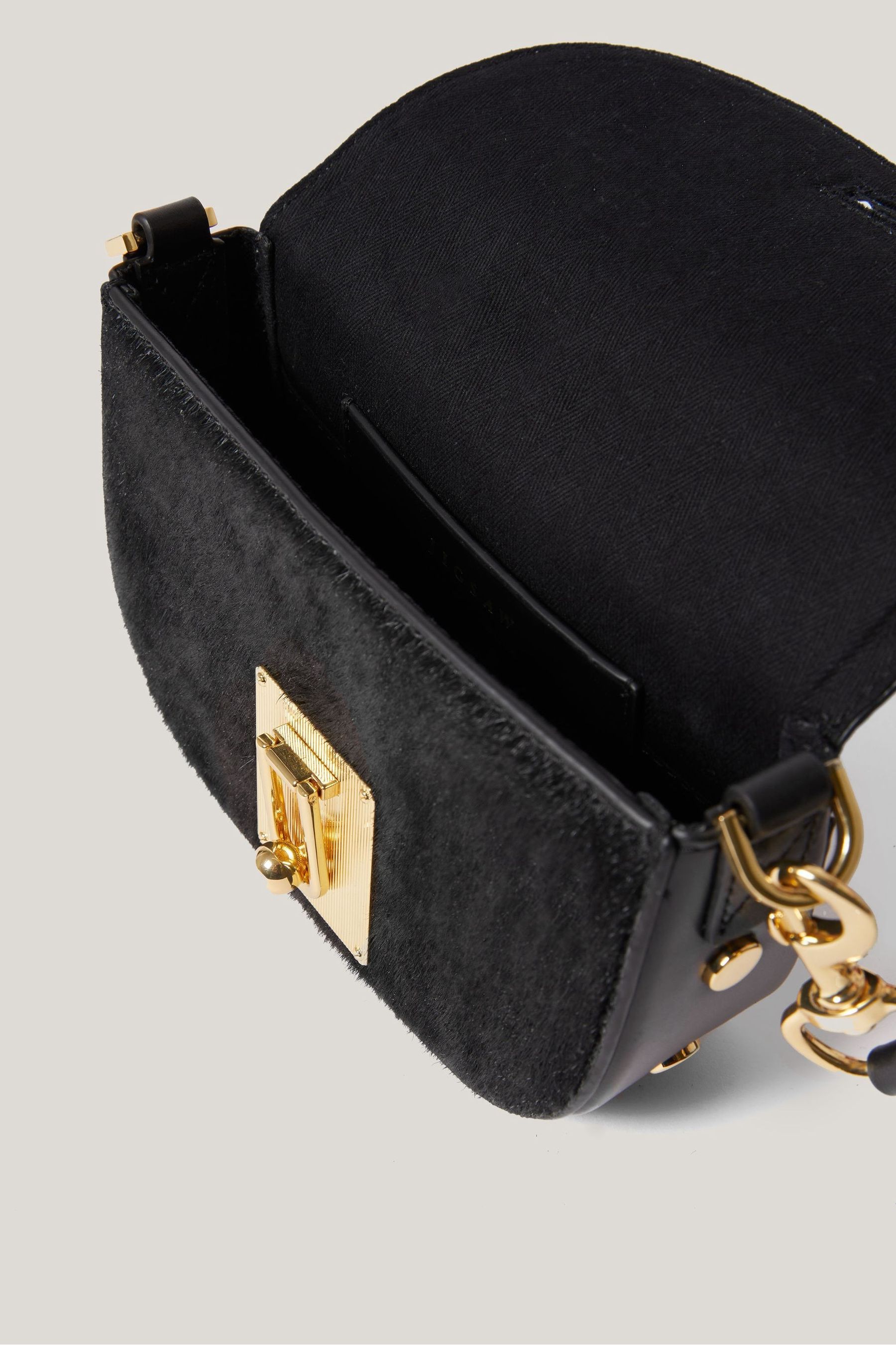 Buy Jigsaw Black Calf Hair Denbigh Cross Body Bag from the Next UK online shop