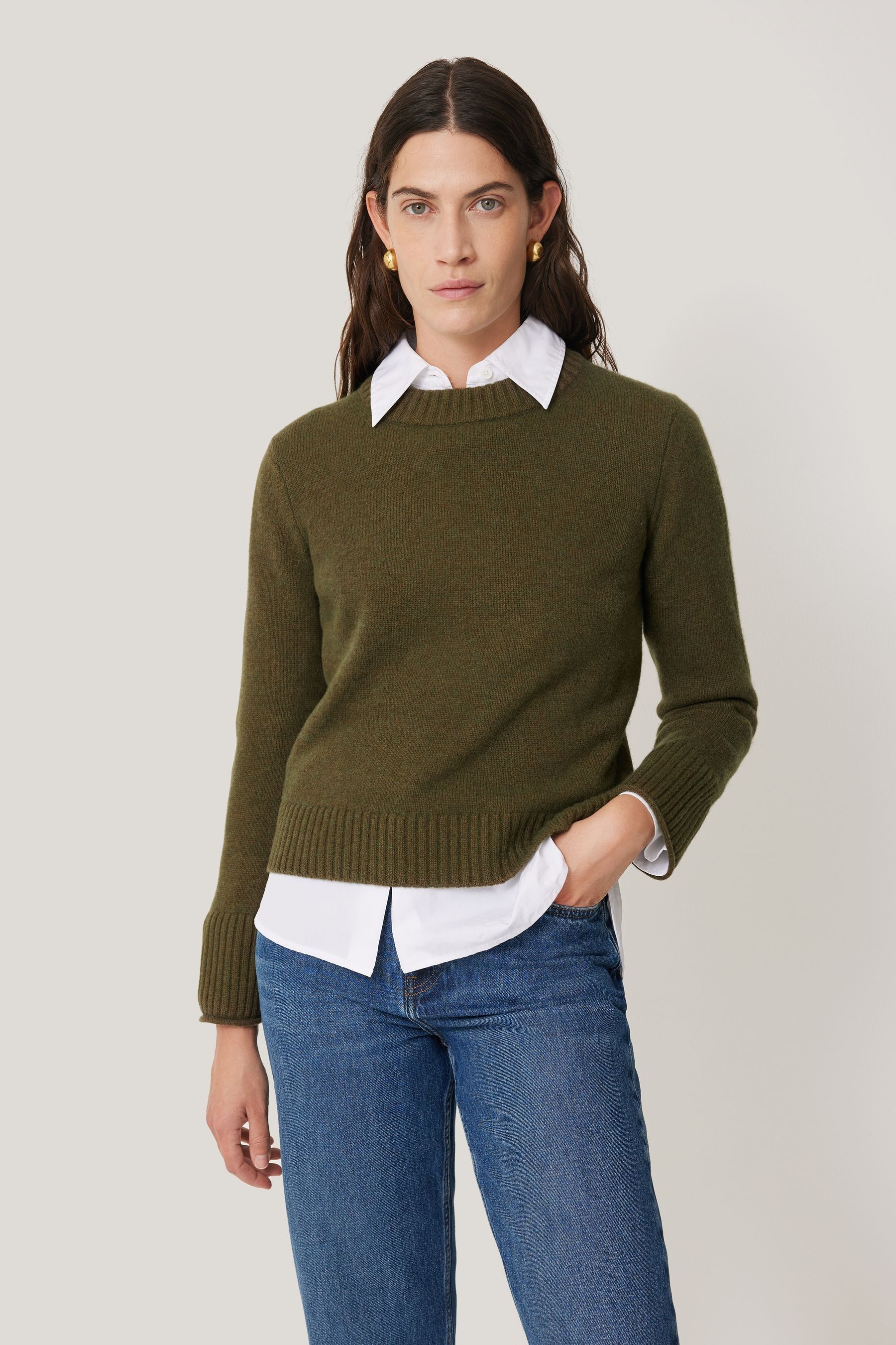 Jigsaw green jumper store