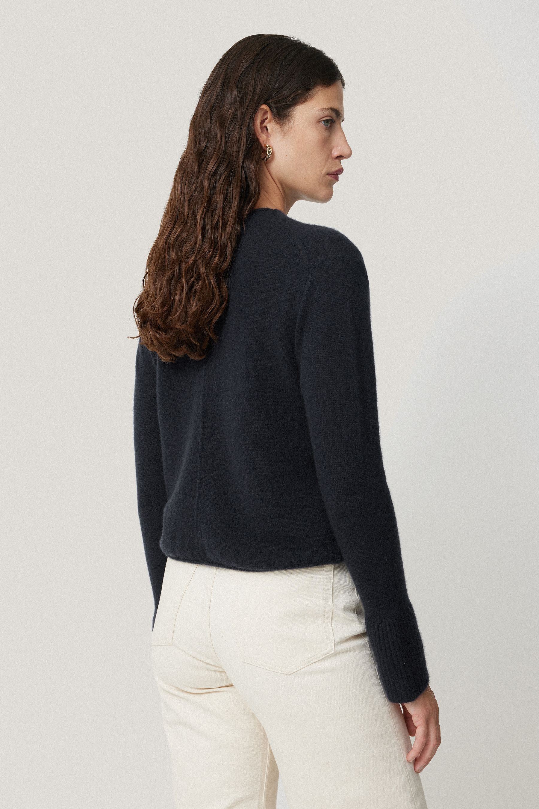 Jigsaw navy jumper new arrivals