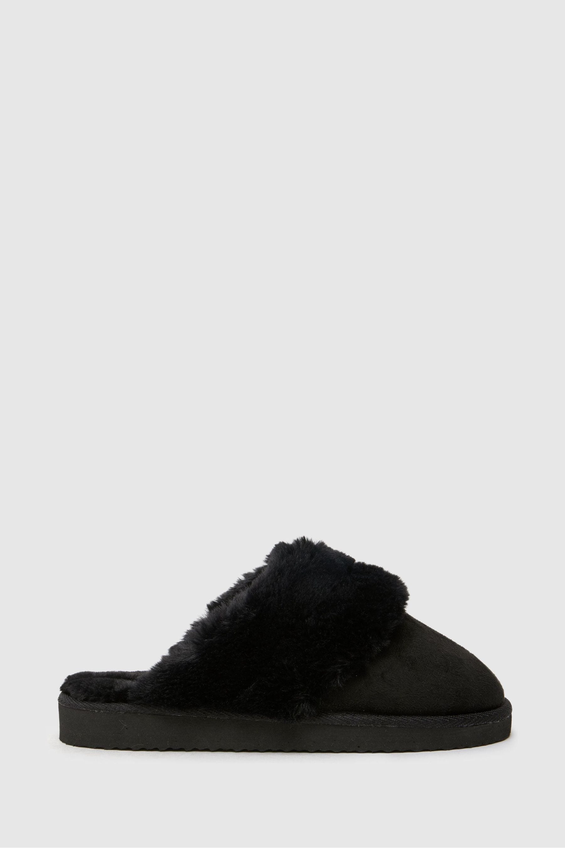 Next black slippers new arrivals