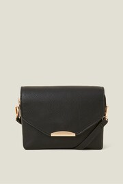 Accessorize Black Double Zip Cross-Body Bag - Image 1 of 2