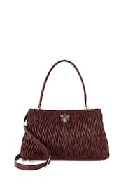 Dune London Red Large Darla Wave Quilt Bag - Image 2 of 5