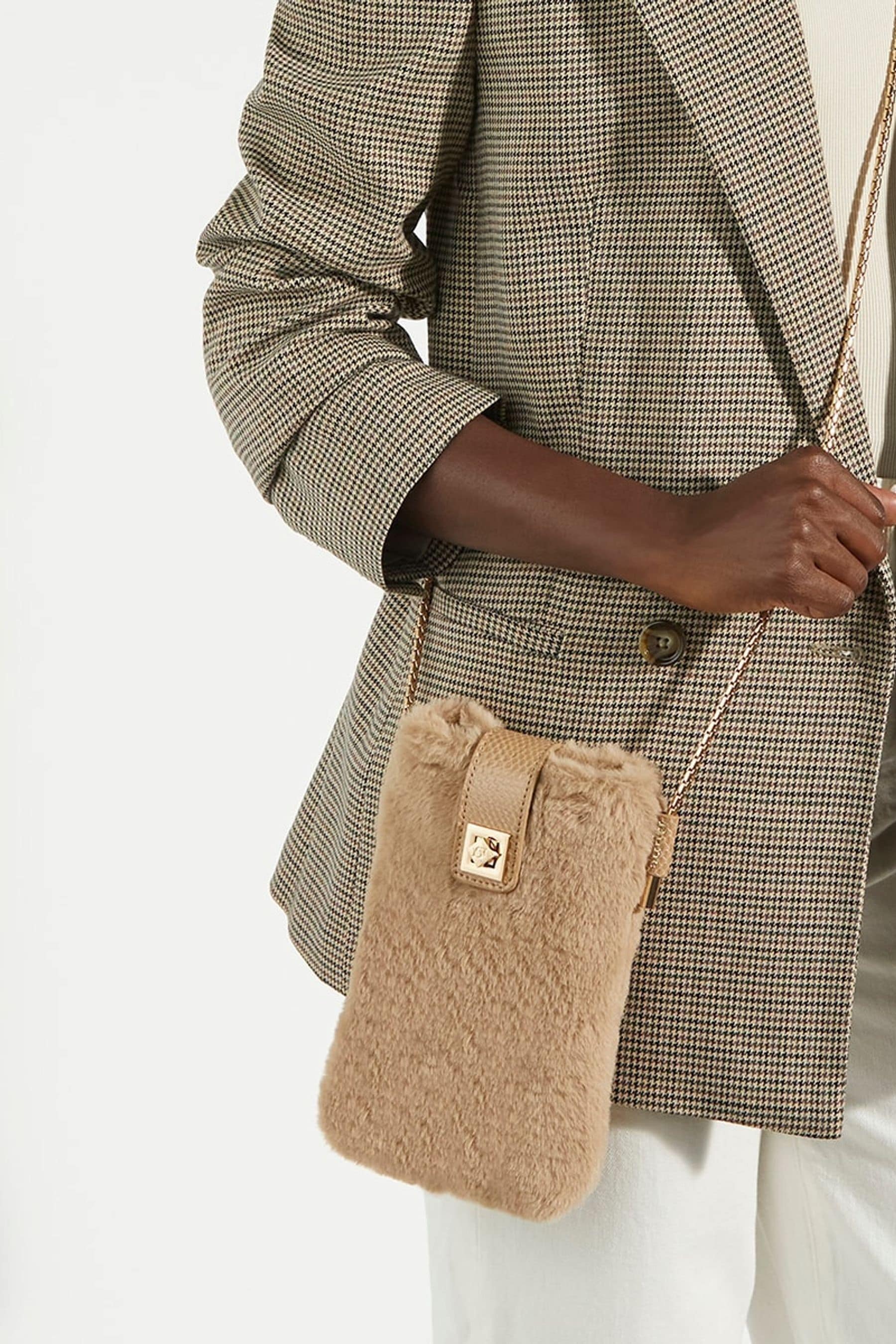 Dune faux fur bag hot sale