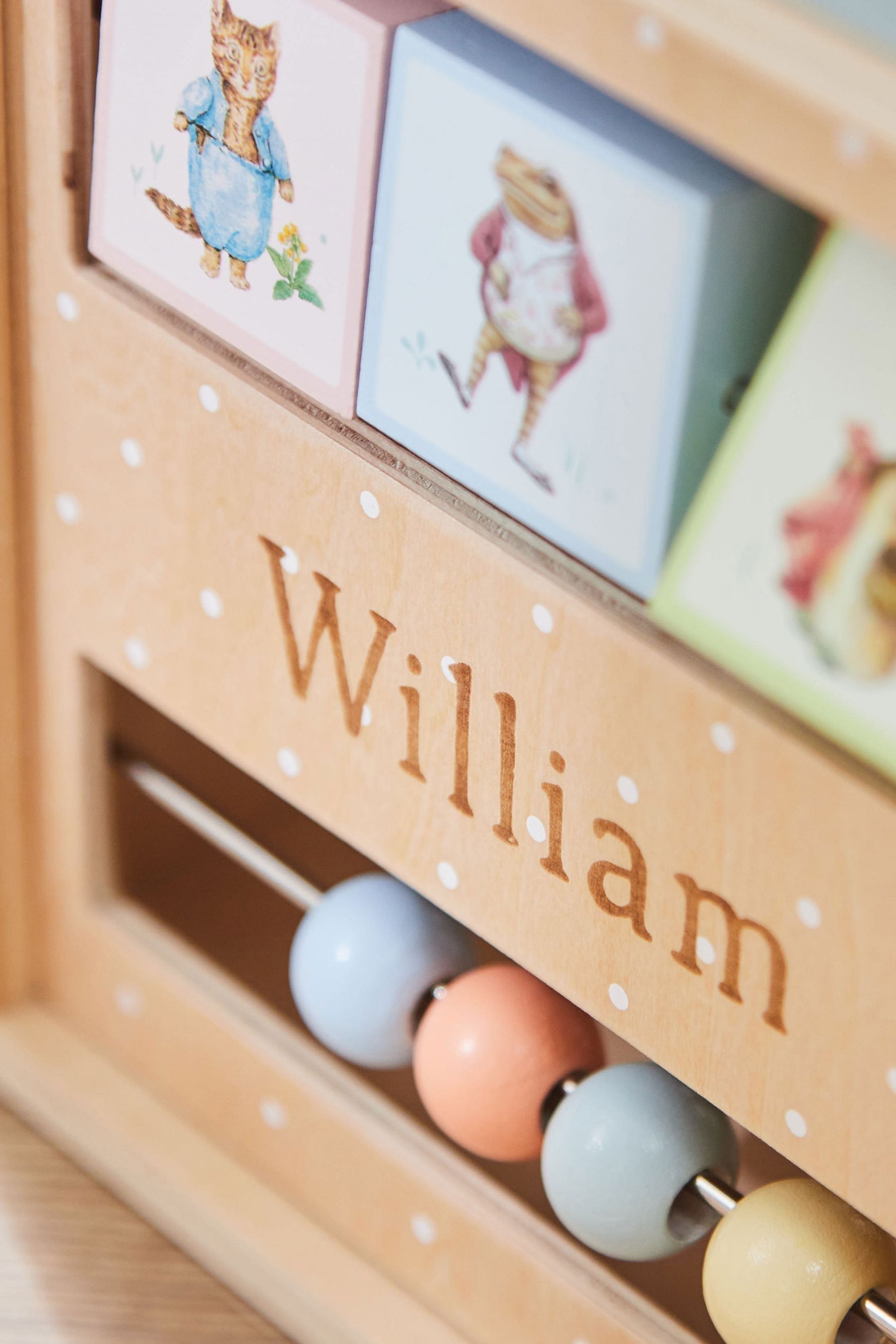 Buy Personalised Peter Rabbit Wooden Activity Cube Toy by My 1st Years from the Next UK online shop