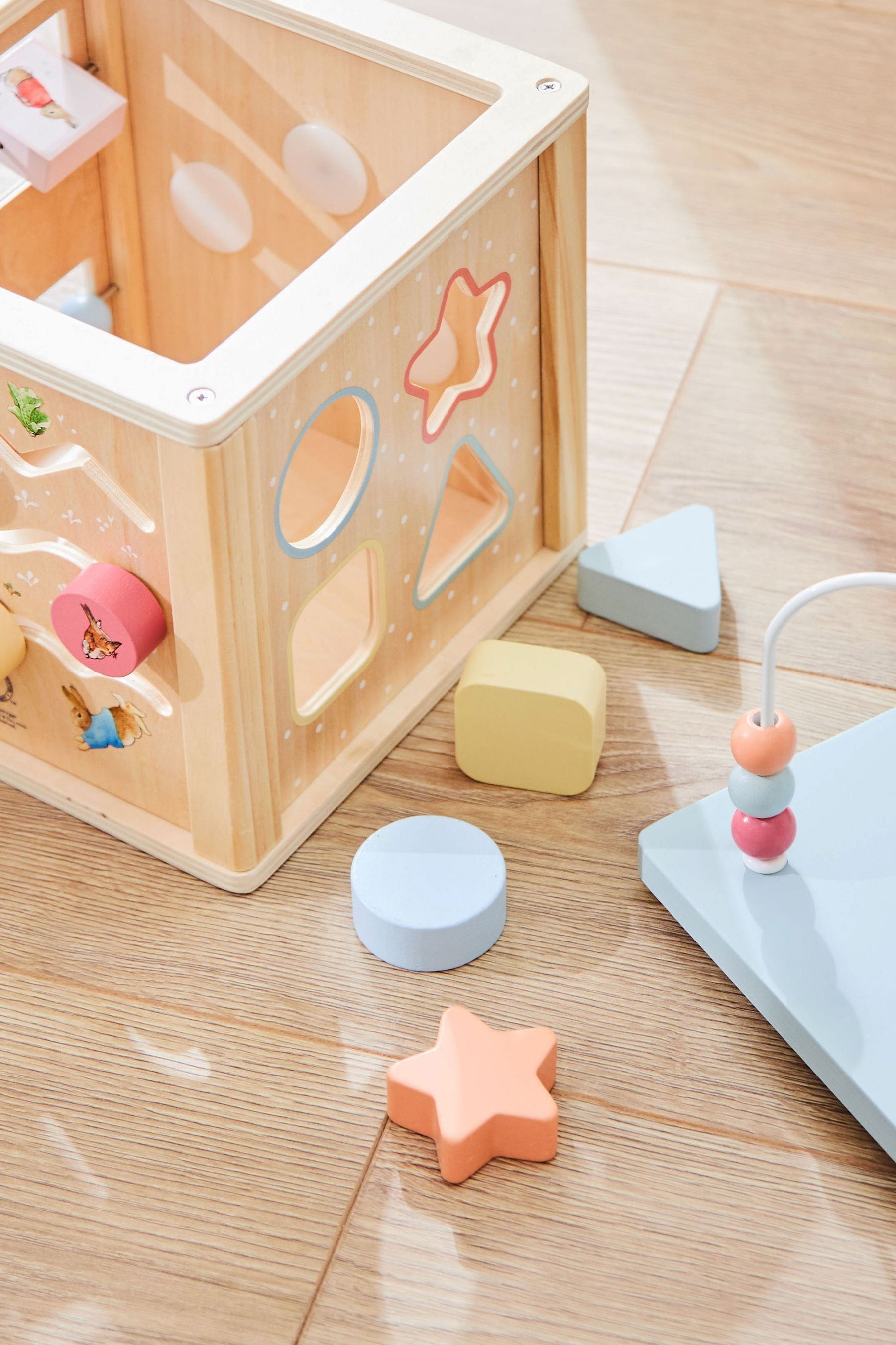 Buy Personalised Peter Rabbit Wooden Activity Cube Toy by My 1st Years from the Next UK online shop