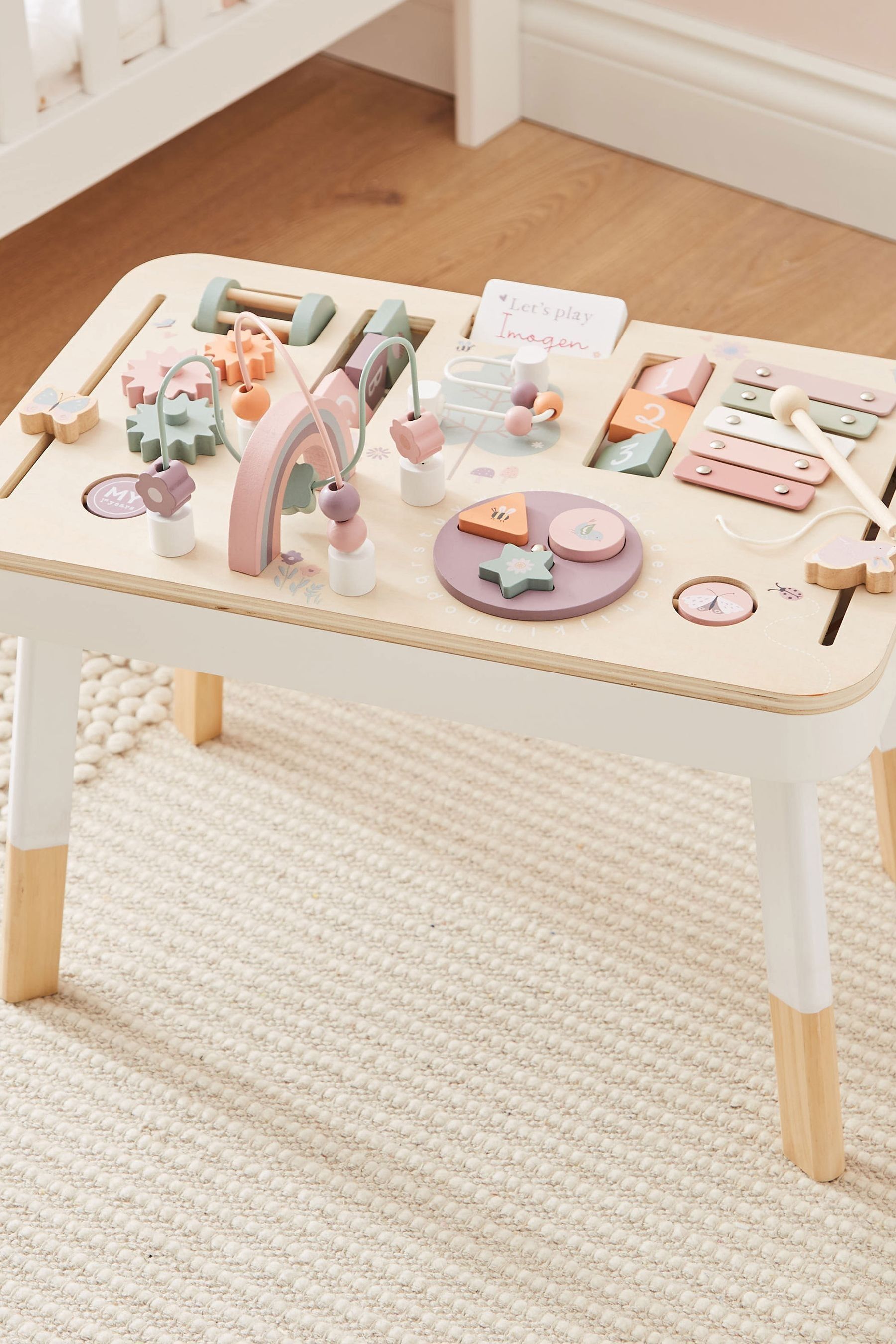 Buy Personalised Pink Wooden Children s Activity Table by My 1st Years from the Next UK online shop