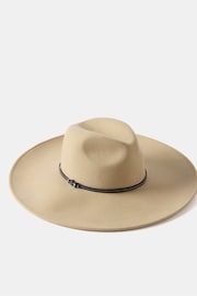 Mint Velvet Cream Cowboy Fedora Hat - Image 3 of 4