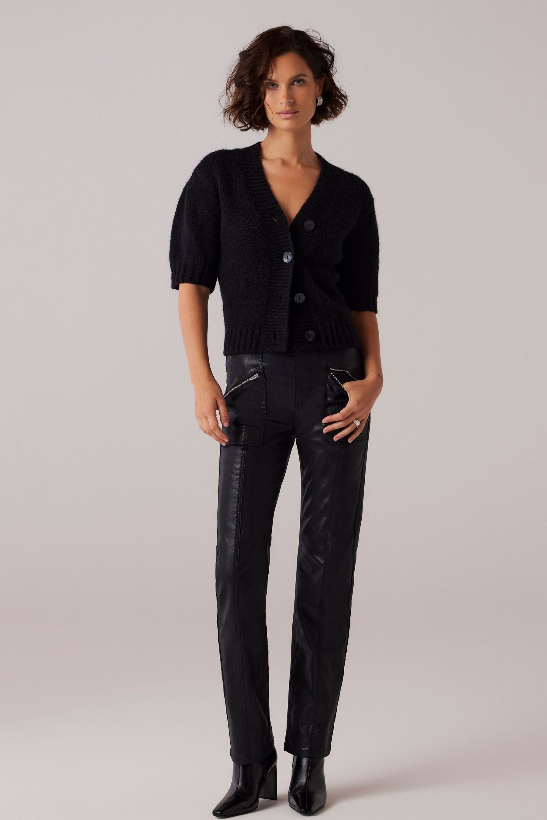 Next black coated jeans deals