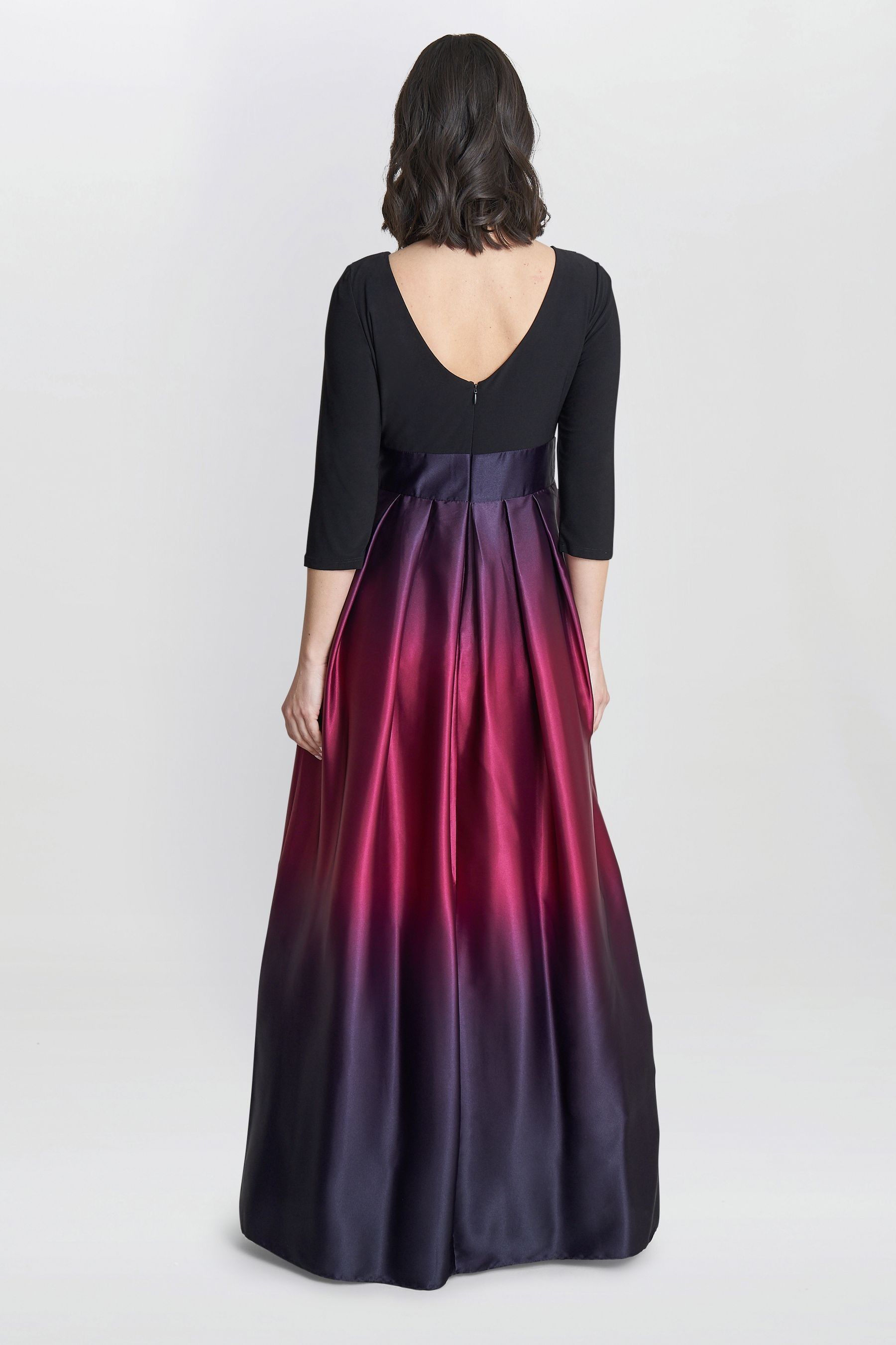 Laura V Neck Ombre Dress