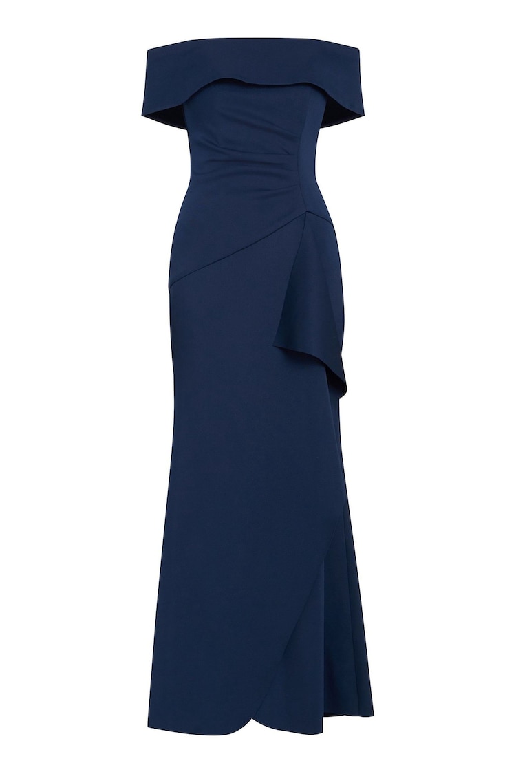 Gina Bacconi Blue Carla Off The Shoulder Maxi Dress - Image 5 of 5