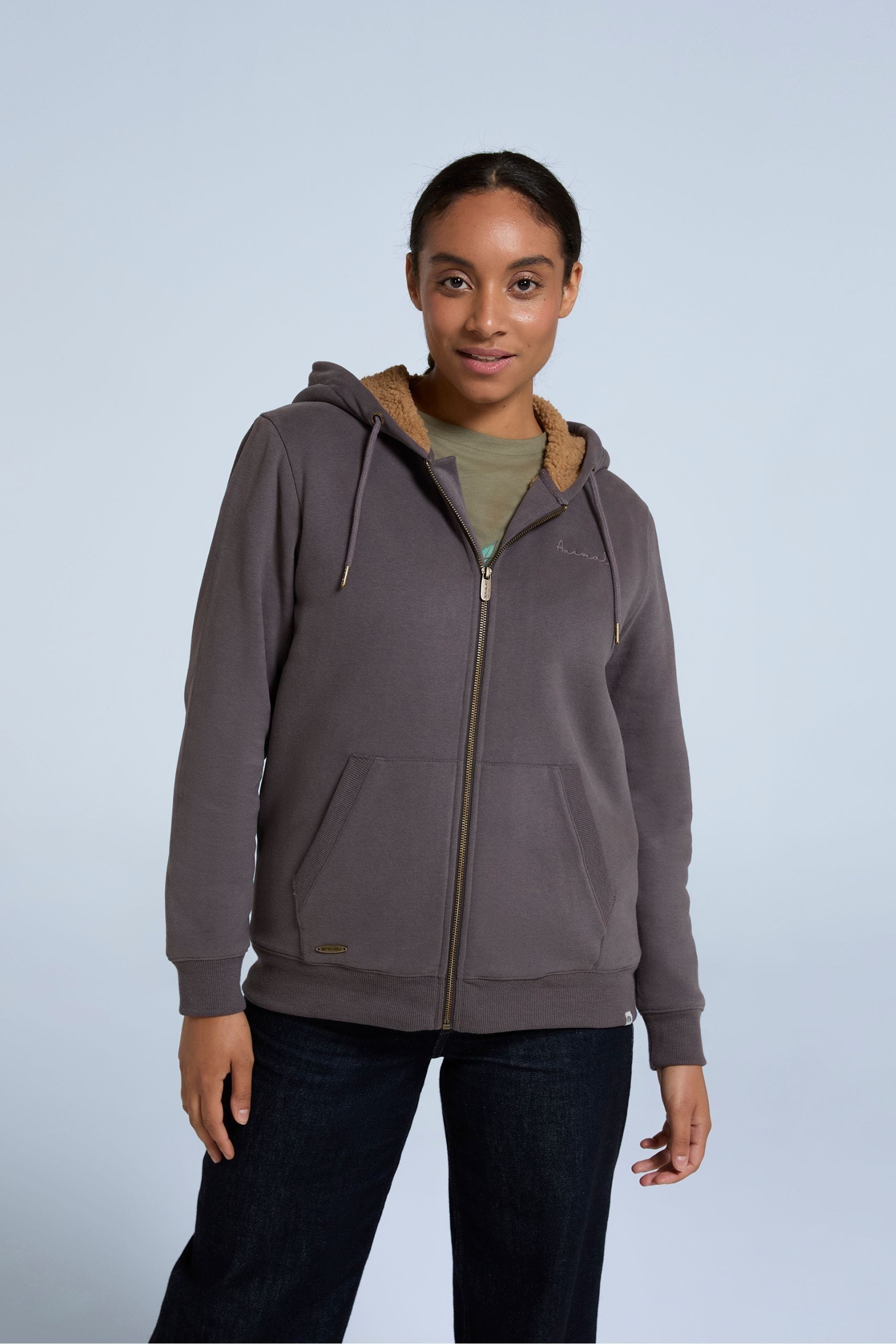 Buy Animal Brown Zuri Womens Organic Hoodie from the Next UK online shop