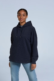 Animal Blue Amber Womens Organic Relaxed Hoodie - Image 3 of 4