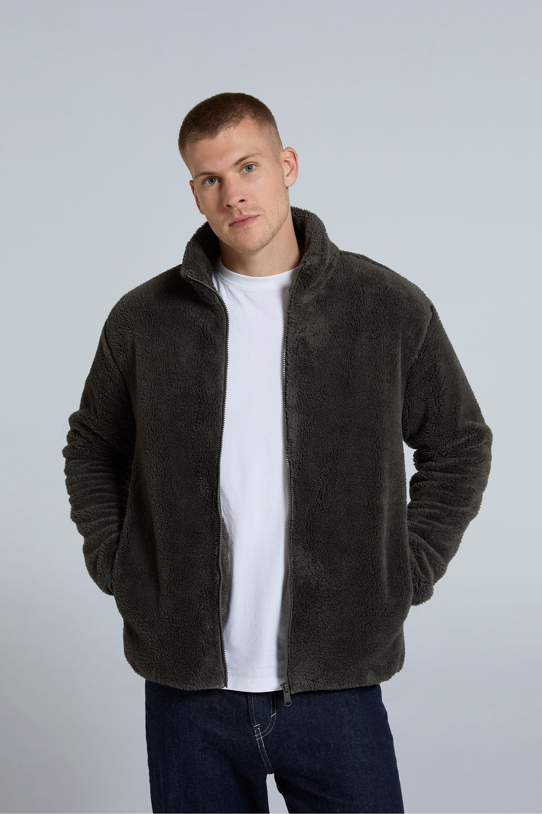 Buy Animal Green Teddy Mens Fleece Jacket from the Next UK online shop
