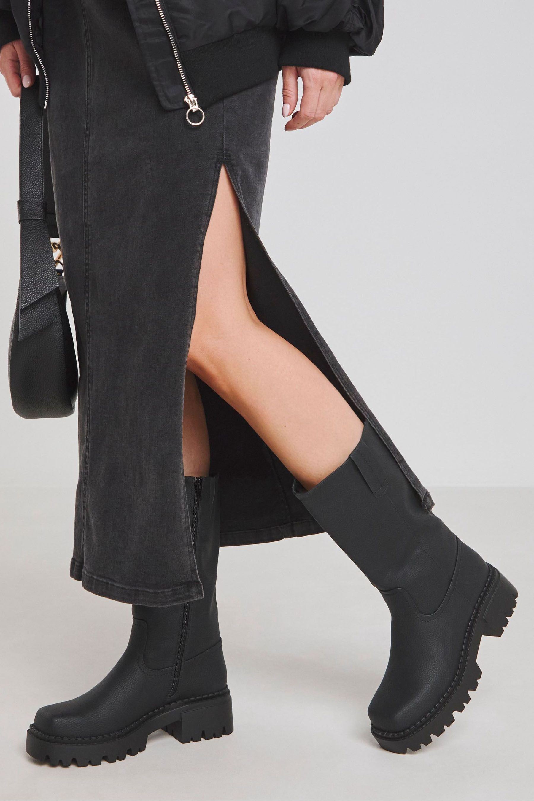 Simply be biker boots best sale