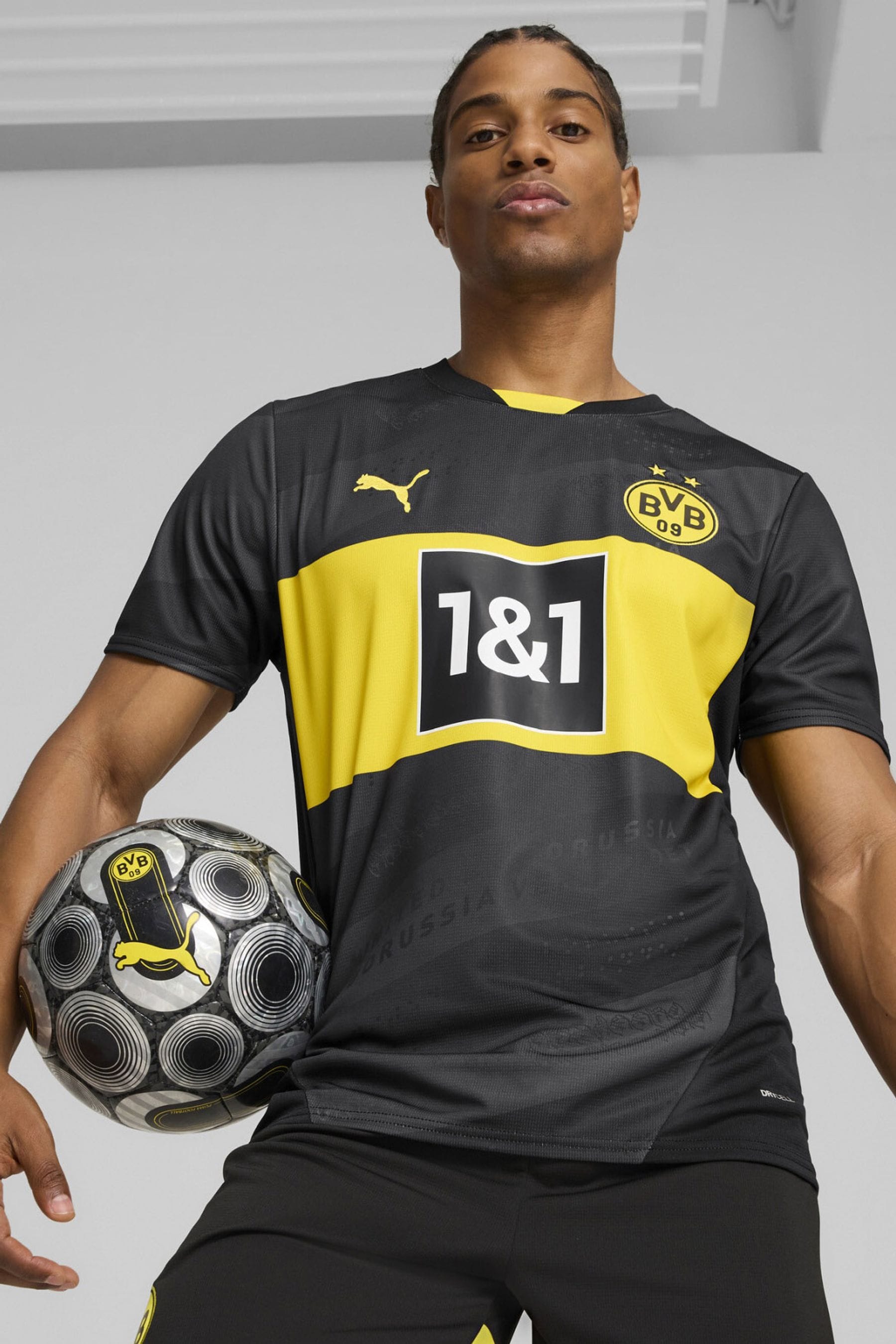 Buy Puma Black Mens Borussia Dortmund 24 25 Away Jersey from the Next UK online shop