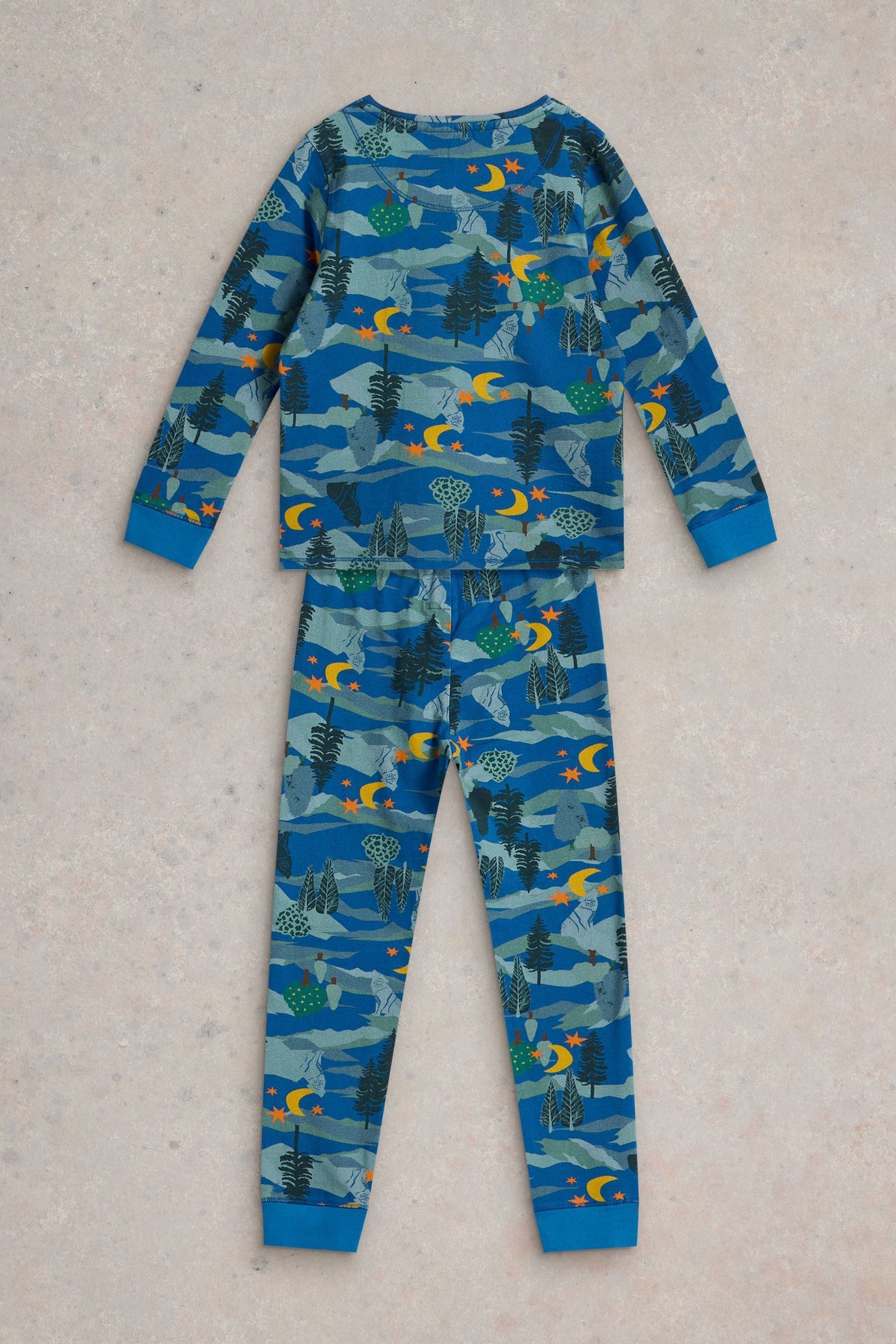 Buy White Stuff Blue Wolf Moon Pyjamas Set from Next Luxembourg