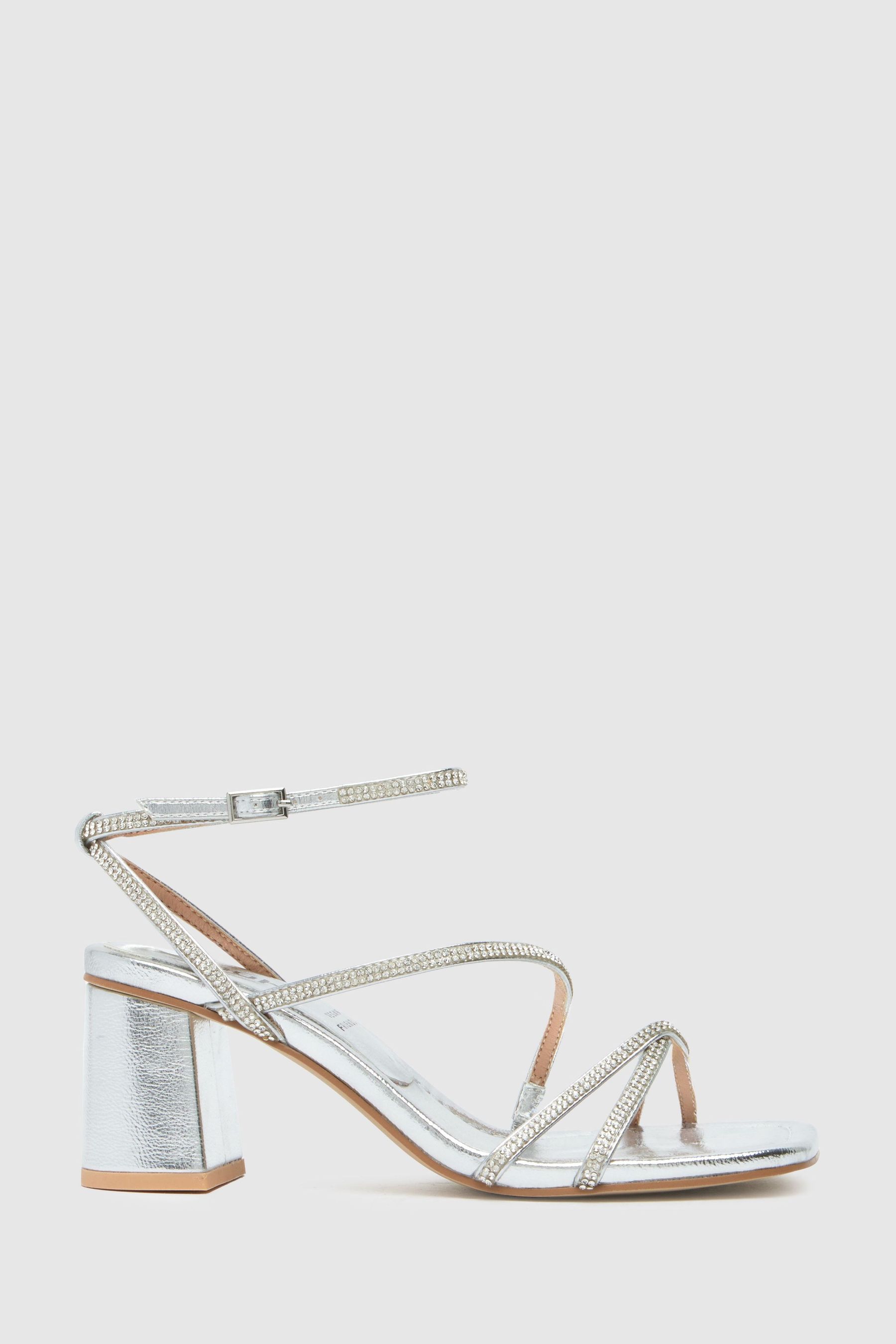 Buy Schuh Silver Sully Embellished Block Shoes from Next USA
